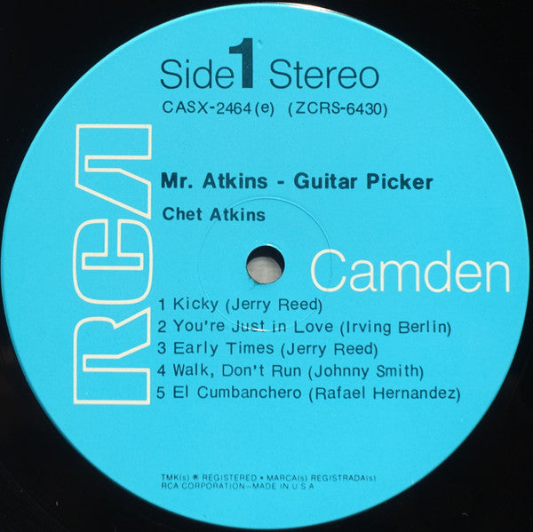Chet Atkins : Mr. Atkins - Guitar Picker (LP, Comp, RE, RM, Roc)