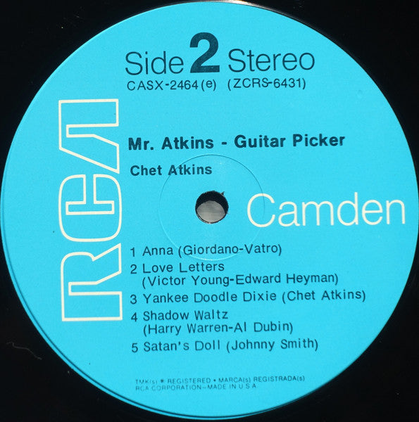 Chet Atkins : Mr. Atkins - Guitar Picker (LP, Comp, RE, RM, Roc)