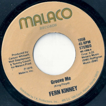 Fern Kinney : Groove Me (7", Styrene, PRC)