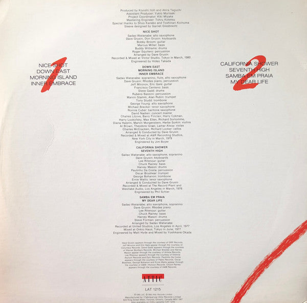 Sadao Watanabe : Flashes Of Brilliance (LP, Comp, RE)