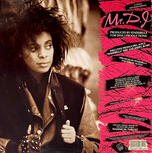 Joyce "Fenderella" Irby : Mr. D.J. (12", Single, Glo)