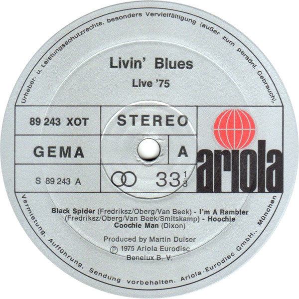 Livin' Blues : Live '75 (LP, Album)