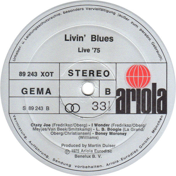 Livin' Blues : Live '75 (LP, Album)