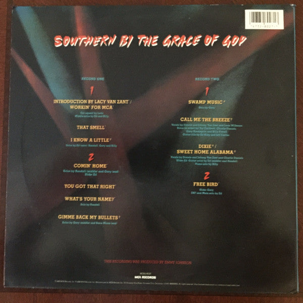 Lynyrd Skynyrd : Southern By The Grace Of God: Lynyrd Skynyrd Tribute Tour 1987 (2xLP, Album, Glo)
