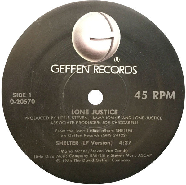 Lone Justice : Shelter (12", Maxi)