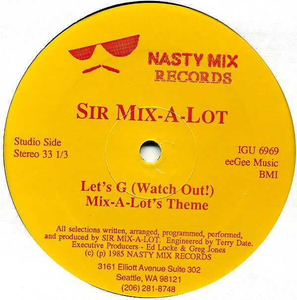 Sir Mix-A-Lot : I Just Love My Beat / Square Dance Rap (12", EP, eeG)