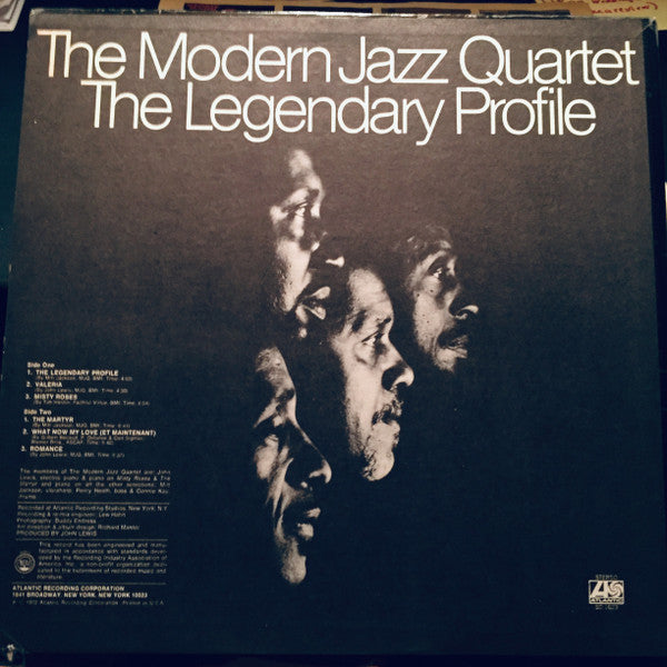 The Modern Jazz Quartet : The Legendary Profile (LP, Album, PRC)