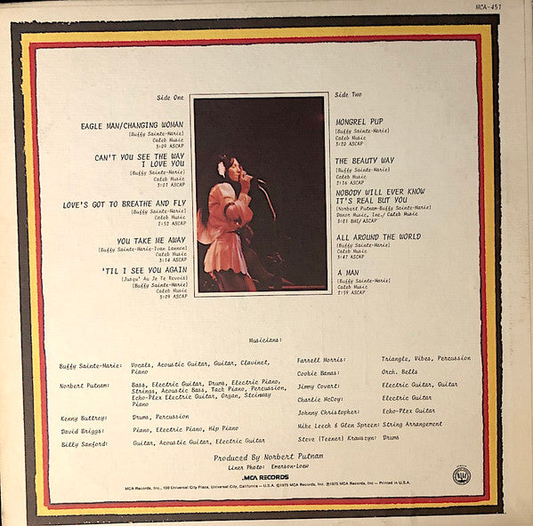 Buffy Sainte-Marie : Changing Woman (LP, Album, Glo)