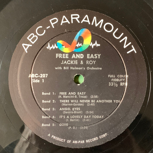 Jackie And Roy* With Bill Holman's Orchestra* : Free And Easy! (LP, Album, Mono)