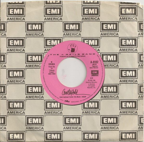 The J. Geils Band : Centerfold (7", Single, Win)