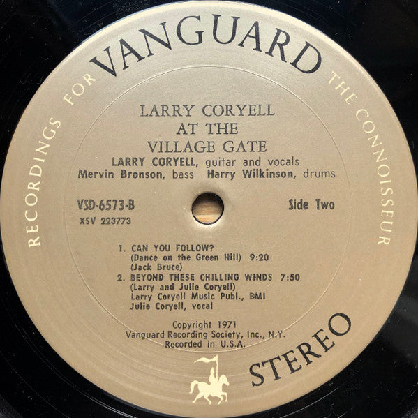 Larry Coryell : At The Village Gate (LP, Album, Qua)