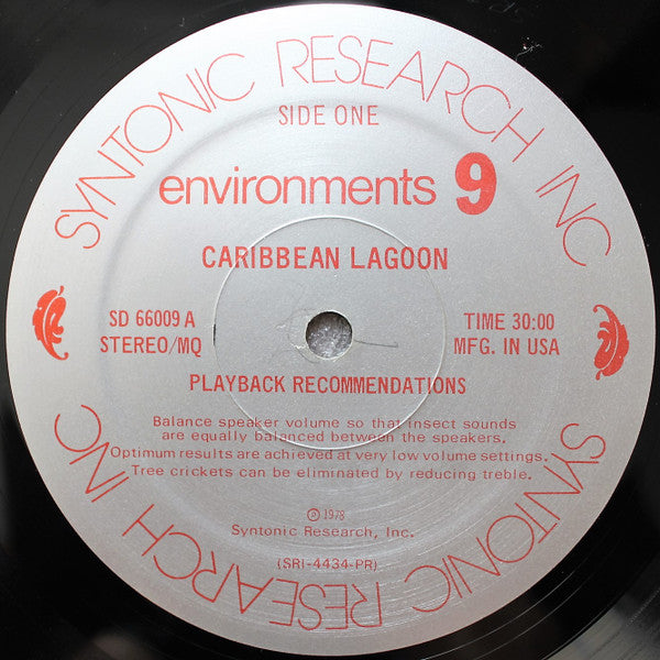 No Artist : Environments 9 Caribbean Lagoon / Pacific Ocean (LP, Album, Quad)