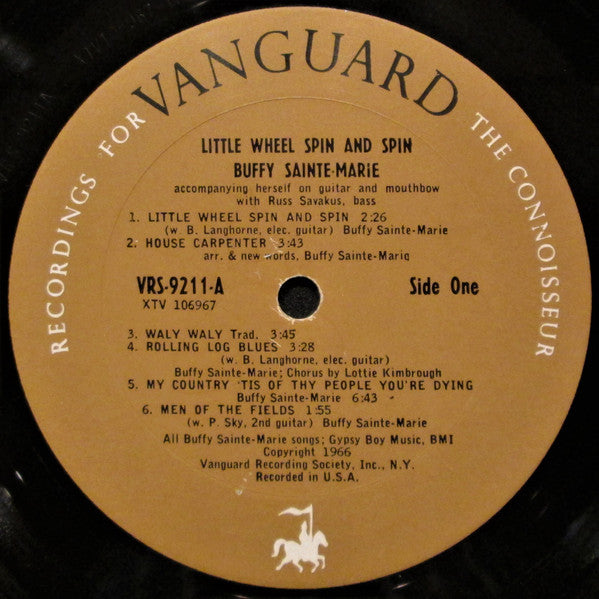 Buffy Sainte-Marie : Little Wheel Spin And Spin (LP, Album, Mono, Pit)