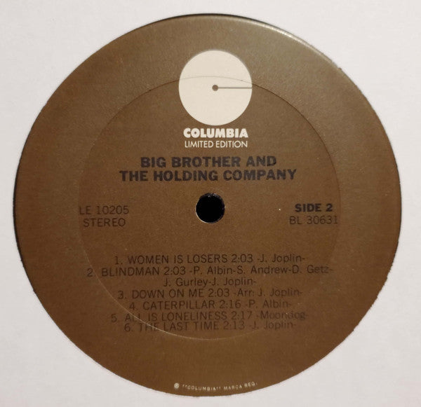 Big Brother & The Holding Company : Big Brother & The Holding Company Featuring Janis Joplin (LP, Album, RE, Ter)