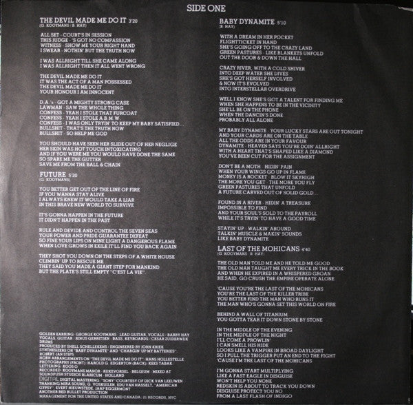 Golden Earring : Cut (LP, Album, 53)