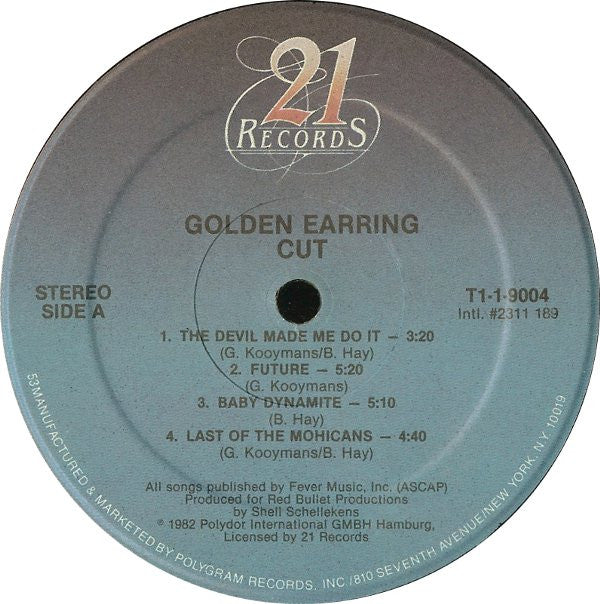 Golden Earring : Cut (LP, Album, 53)