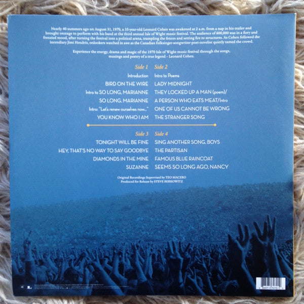 Leonard Cohen : Live At The Isle Of Wight 1970 (2xLP, Album)