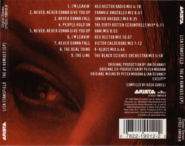 Lisa Stansfield : The #1 Remixes (EP) (CD, EP, Comp)