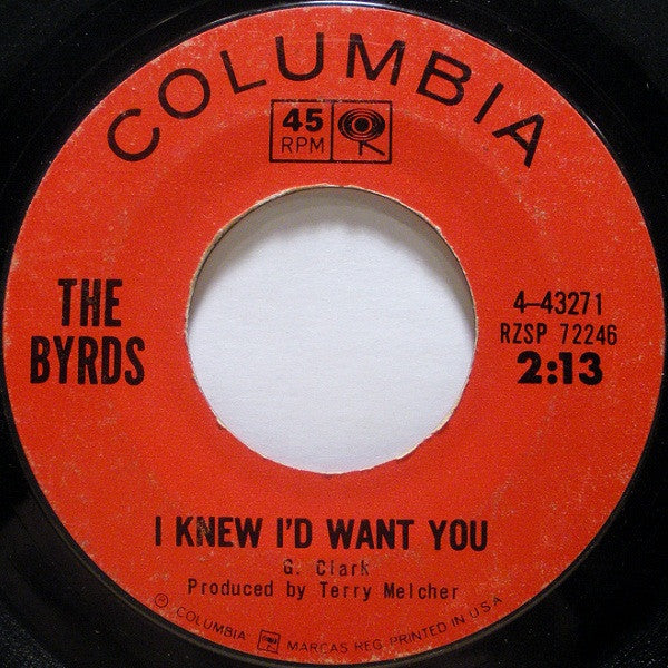 The Byrds : Mr. Tambourine Man / I Knew I'd Want You (7", Single, Styrene, Pit)