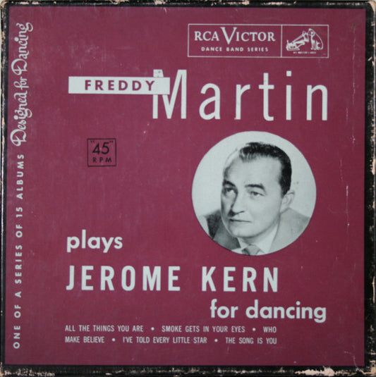 Freddy Martin And His Orchestra : Freddy Martin Plays Jerome Kern For Dancing (3x7", Album + Box)