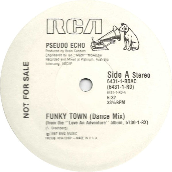 Pseudo Echo : Funkytown (12", Single, Promo)
