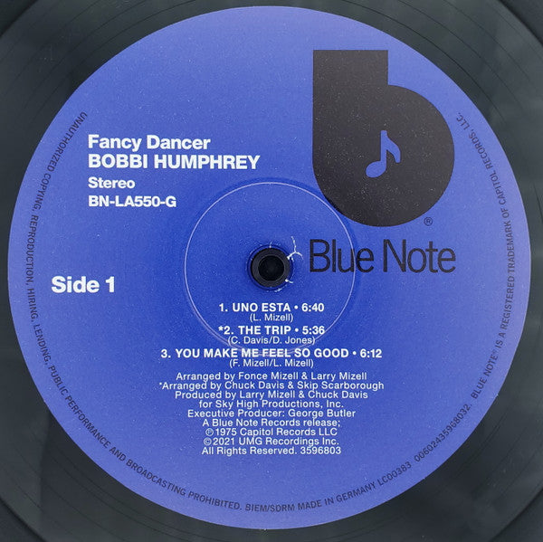 Bobbi Humphrey : Fancy Dancer (LP, Album, RE, 180)