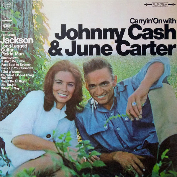 Johnny Cash & June Carter : Carryin' On With Johnny Cash & June Carter (LP, Album, Pit)