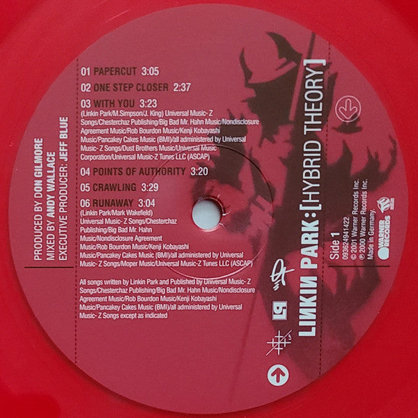 Linkin Park : Hybrid Theory (LP, Album, Ltd, RE, RP, Red)