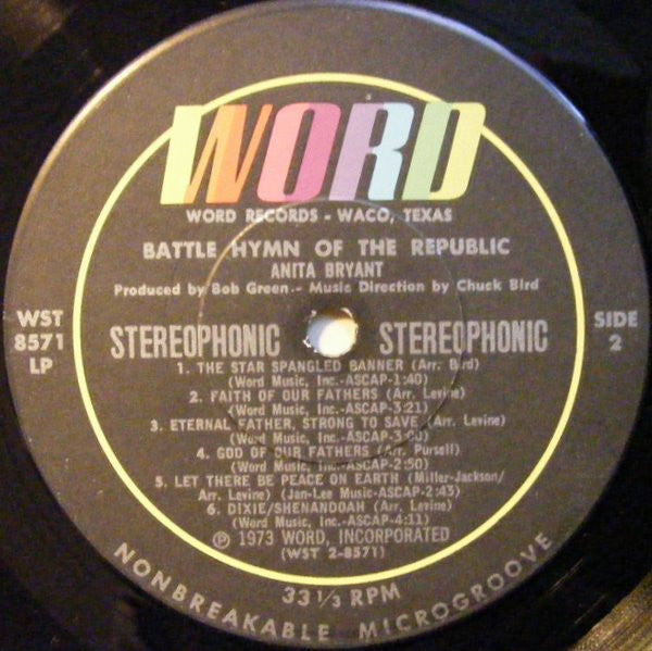 Anita Bryant : Battle Hymn Of The Republic (LP)