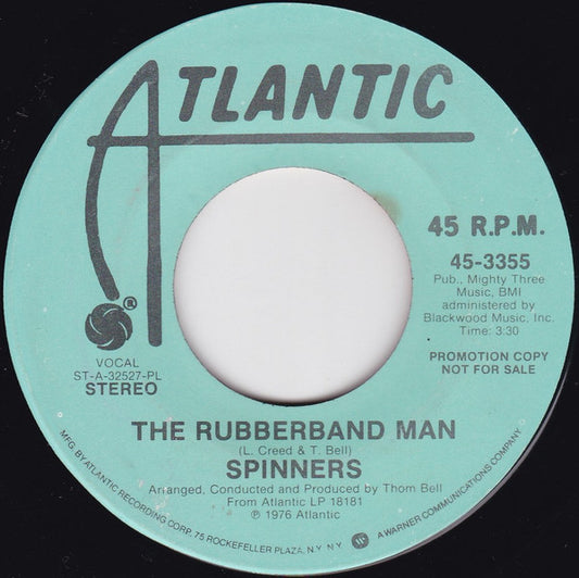 Spinners : The Rubberband Man (7", Mono, Promo, PL )