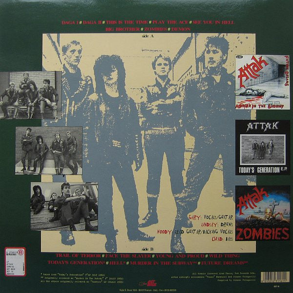 Attak : Zombies (LP, Album, RE)