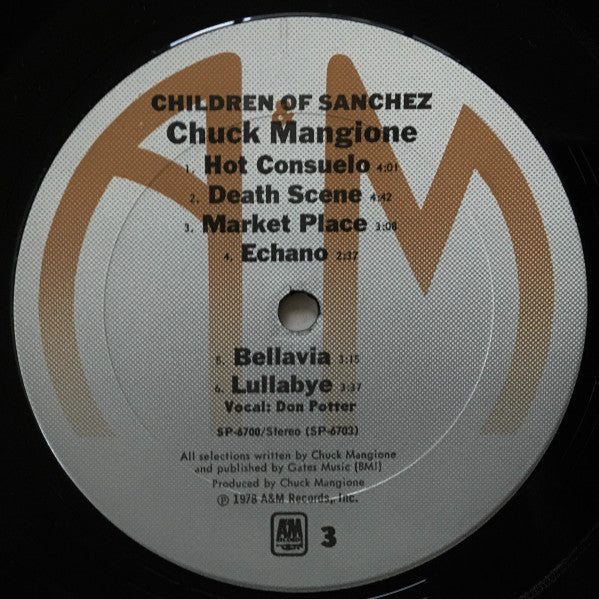 Chuck Mangione : Children Of Sanchez (Music Written For The Hall Bartlett Film "The Children Of Sanchez") (2xLP, Album, Pit)