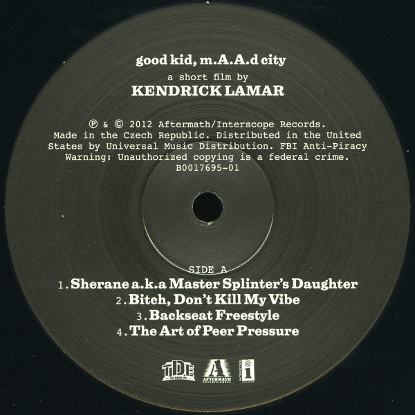 Kendrick Lamar : Good Kid, M.A.A.D City (2xLP, Album, Dlx, RE)