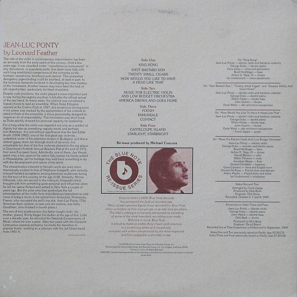 Jean-Luc Ponty : Canteloupe Island (2xLP, Comp)