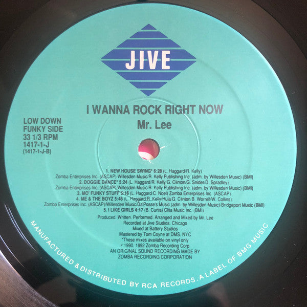 Mr. Lee : I Wanna Rock Right Now (LP, Album)