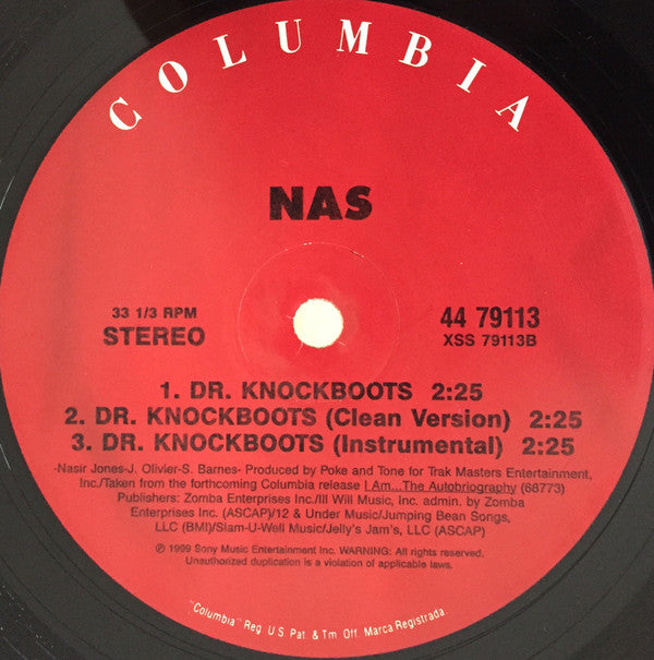 Nas : Nas Is Like / Dr. Knockboots (12")