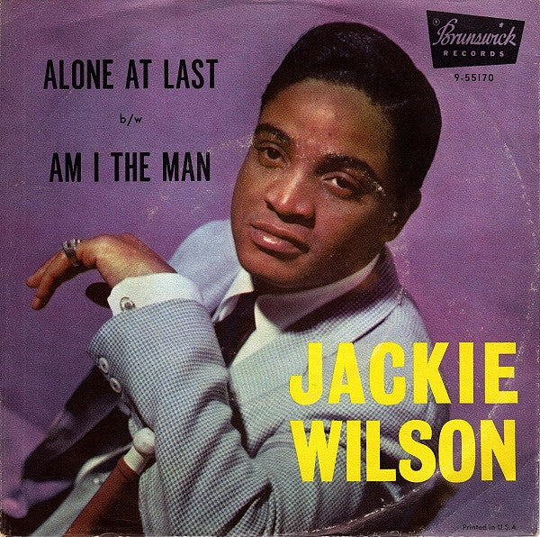 Jackie Wilson : Alone At Last (7", Single, Pin)
