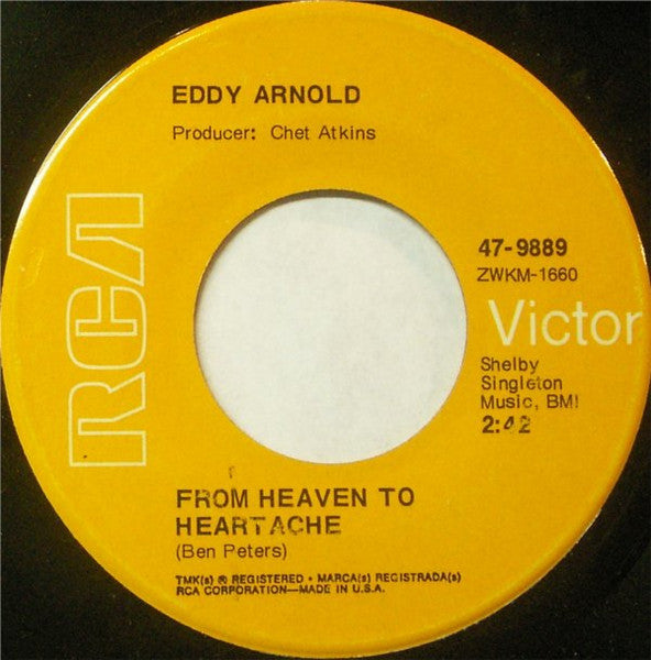 Eddy Arnold : From Heaven To Heartache / Ten Times Forever More (7")