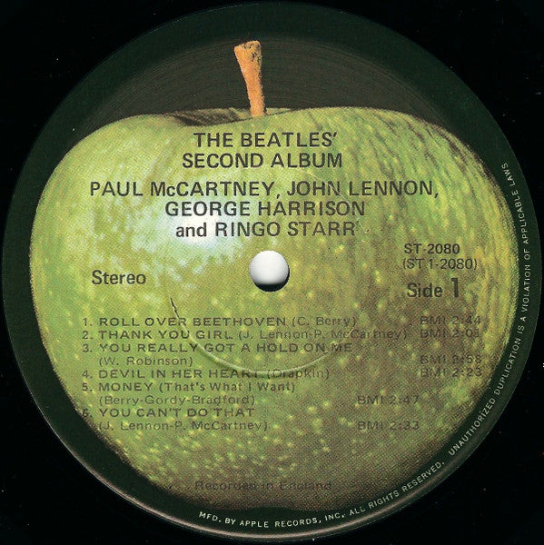 The Beatles : The Beatles' Second Album (LP, Album, RE)