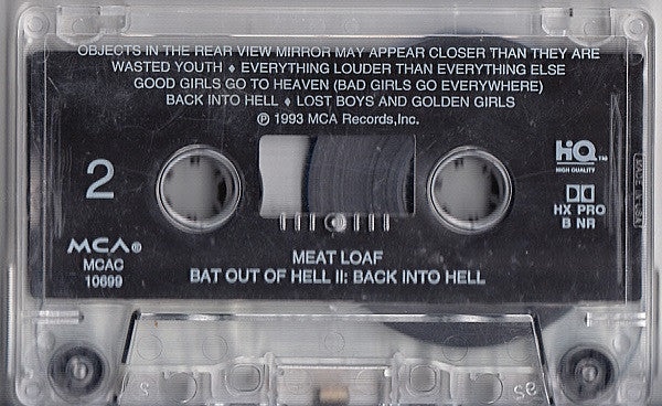 Meat Loaf : Bat Out Of Hell II: Back Into Hell (Cass, Album, Dol)