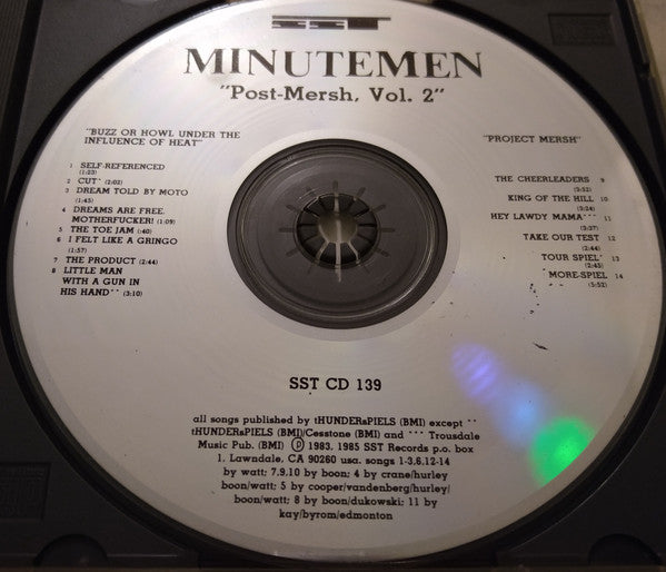 Minutemen : Post-Mersh, Vol. 2 (CD, Comp, RP)