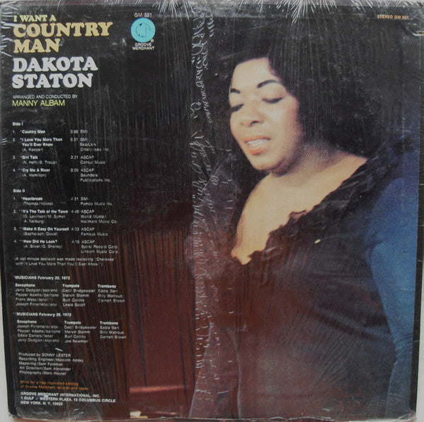 Dakota Staton : I Want A Country Man (LP, Album)