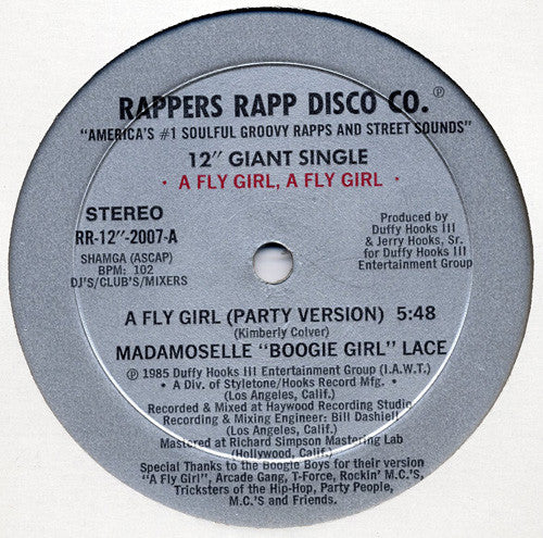 Madamoselle "Boogie Girl" Lace : A Fly Girl (12", Single)