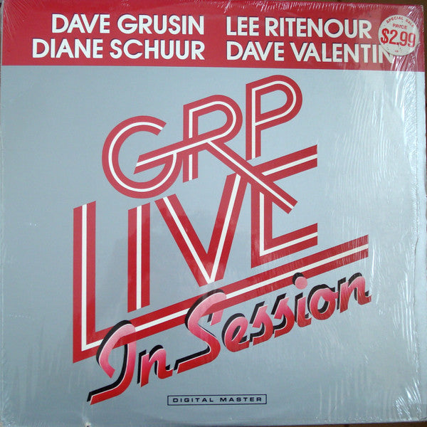 Dave Grusin, Lee Ritenour, Diane Schuur, Dave Valentin : GRP Live In Session (LP, Album, RE)