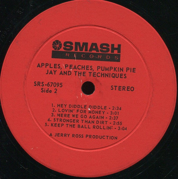 Jay & The Techniques : Apples, Peaches, Pumpkin Pie (LP, Album)