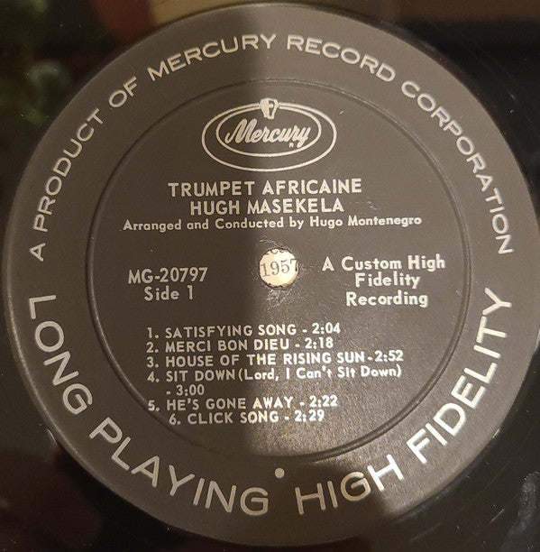 Hugh Masekela : Trumpet Africaine (LP, Album, Mono)