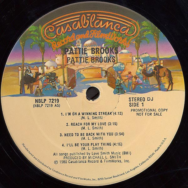 Pattie Brooks : Pattie Brooks (LP, Album, Promo, PRC)