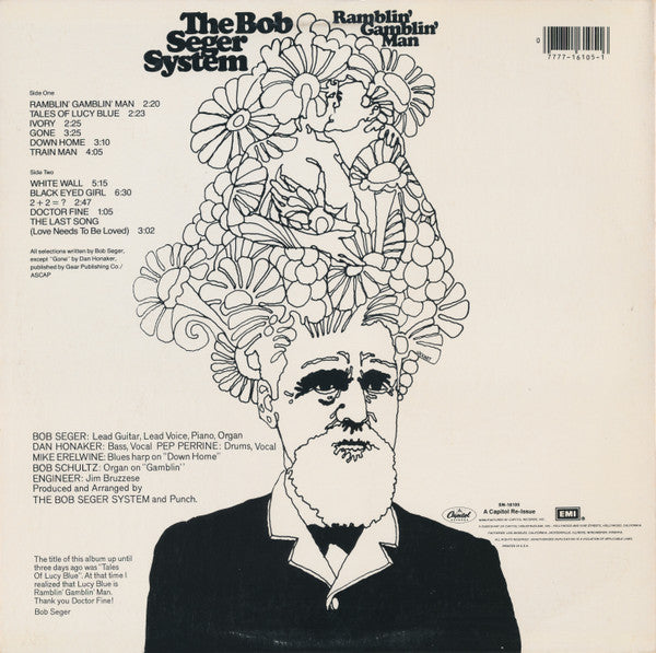 The Bob Seger System* : Ramblin' Gamblin' Man (LP, Album, RE)