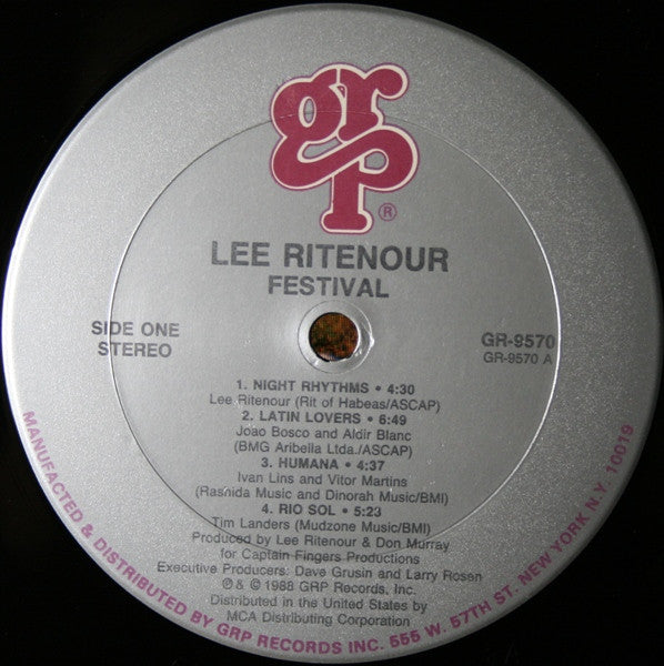 Lee Ritenour : Festival (LP, Album, Club, CRC)