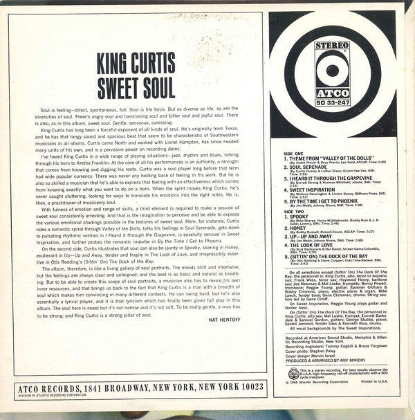 King Curtis : Sweet Soul (LP, Album)